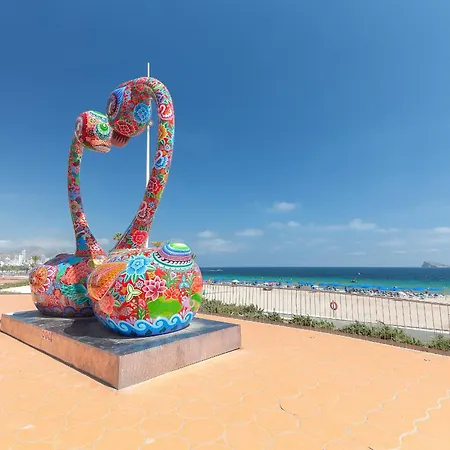 Apartment Luxury Primerisima Linea Playa Poniente Con 6,5 Mts De Vistas Frontales Al Mar Benidorm