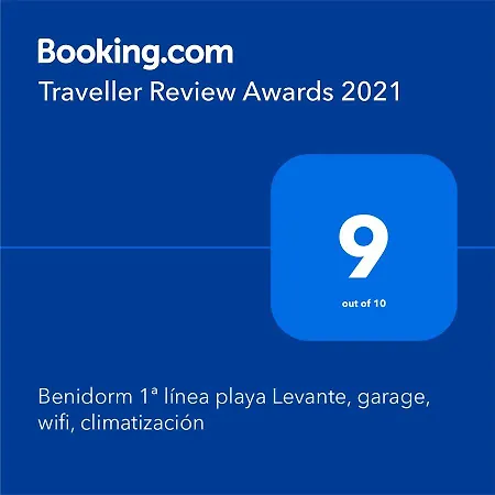 1ª Linea Playa Levante, Garage, Wifi, Climatizacion Apartment Benidorm