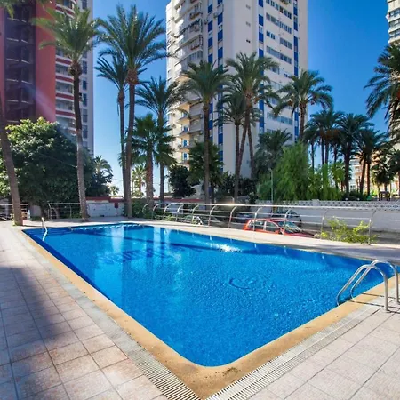 Apartamento Benidorm, Damas, Primera Línea De Playa De Levante *