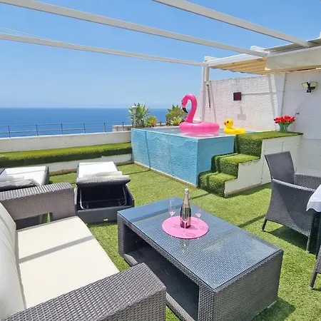 Terraza Con Piscina Privada Y Vistas Al Mar Apartamento *