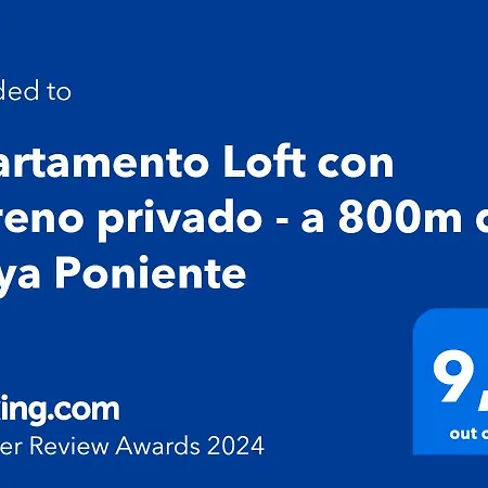 Loft Con Terreno Privado Y Parking Compartido - A 800m De Playa Poniente Benidorm
