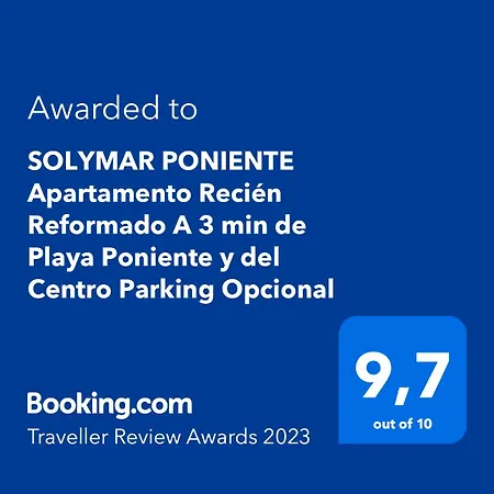 Apartment Solymar Poniente: Renovated Near And Center *
