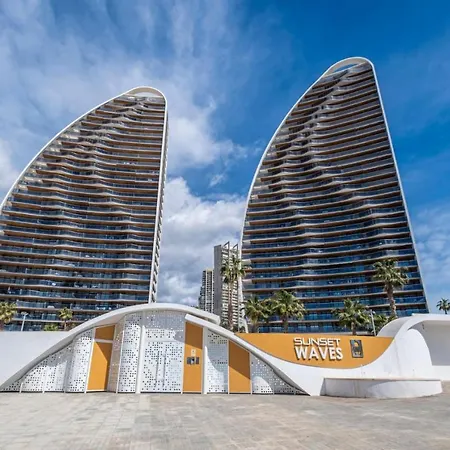 Lujo En Sunset Waves Sauna Tenis Vistas Al Mar Gym *