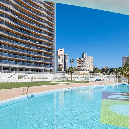 Lujo En Sunset Waves Sauna Tenis Vistas Al Mar Gym * Benidorm