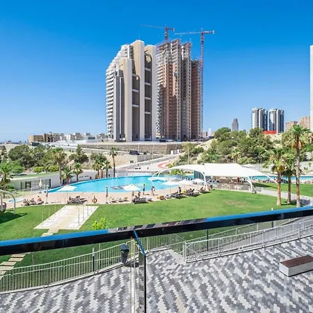 Lujo En Sunset Waves Sauna Tenis Vistas Al Mar Gym Apartment *
