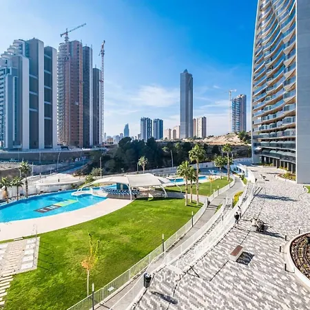 Apartment Lujo En Sunset Waves Sauna Tenis Vistas Al Mar Gym Benidorm