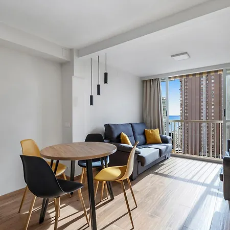 Apartment Reformed Sea Views In With Ac And Pool Benidorm