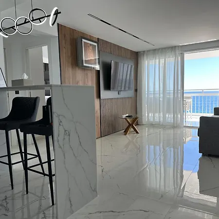 Apartment Esmeralda, Beachfront Poniente, 1st Line Frontal Seaview, Ocean Terrace