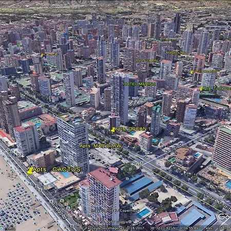ºººcon Aire Acond, Parking, Piscina Y Jardin Apts Alhambra En Playa Levante Benidorm